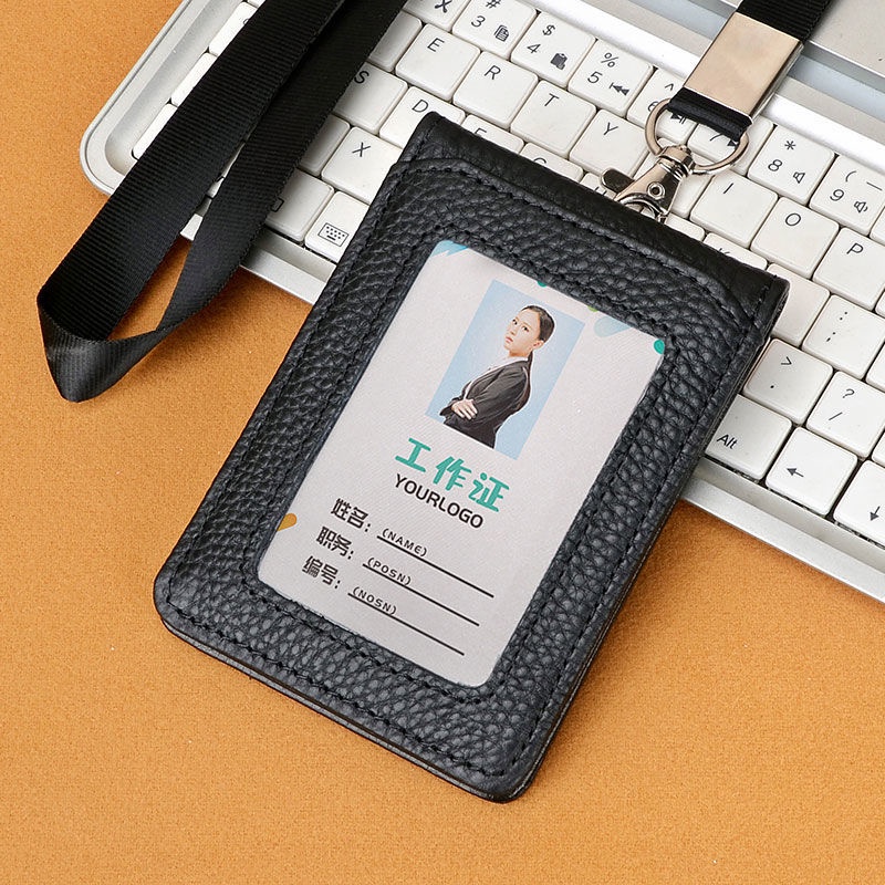 2024 Luxury Business Work ID Badge Holder with Lanyard Multiple card ...