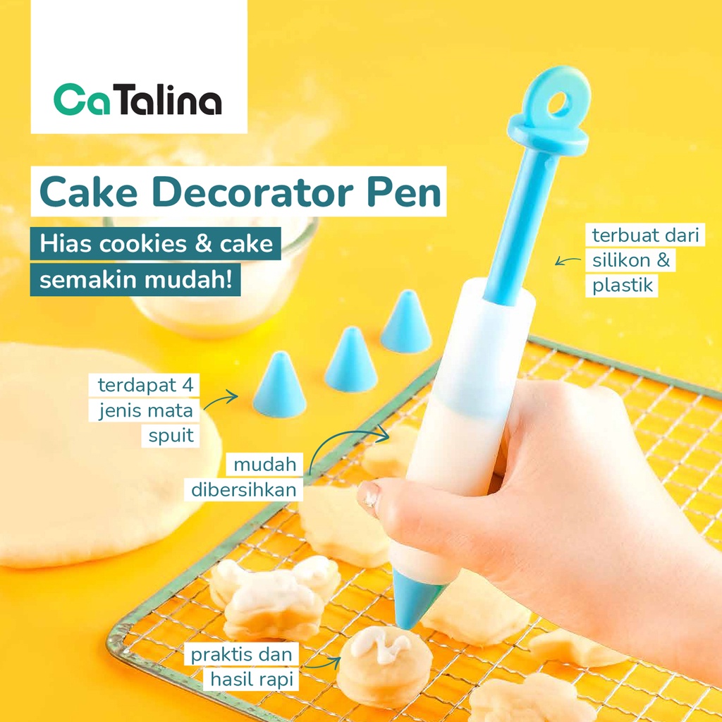 4 Pcs Pen Alat Penghias Kue Tart Dekorasi Kue Cake - Gambar 2