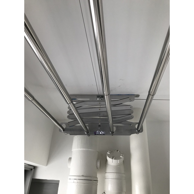 OIKIA Manual Winch System Ceiling Rack WITH FREE INSTALLATION ON