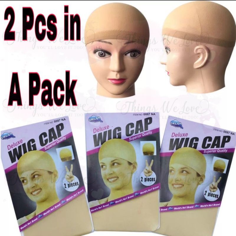 [SG] [FREE SHIP] 2 Pcs Hair Wig Cap Head Net Wrap Tudung Secure Sticker ...