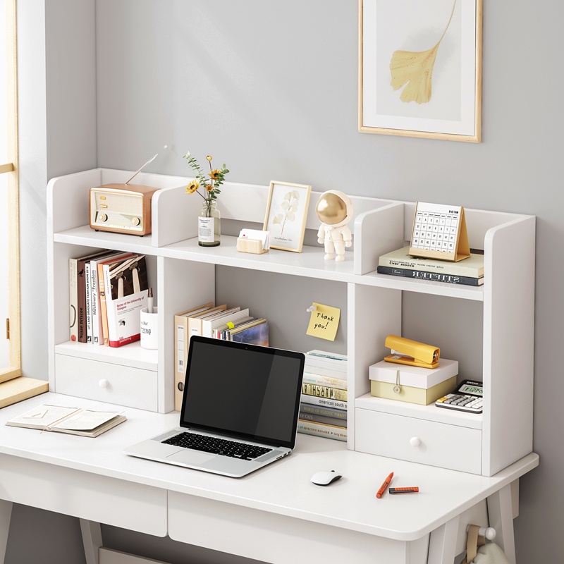 Desk bookshelf desk shelf desk storage shelf office desk shelf computer
