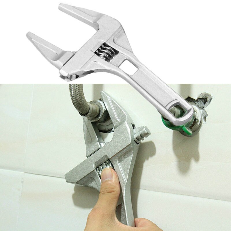 Adjustable Wrench Universal Large Opening Bathroom Wrench,  Screw Key Nut Wrench Multitool High Quality Tool Universal Wrench