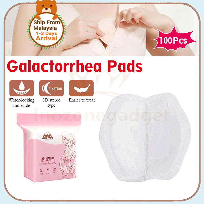100pcs Breast Pad Disposable Nursing Pad Breastfeeding Breastpad Anti ...