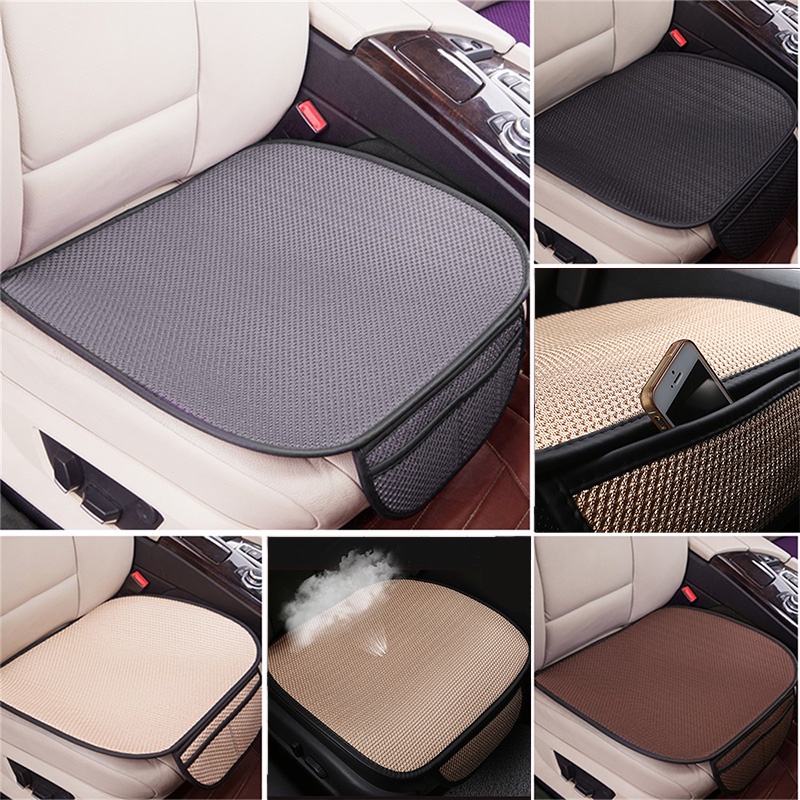 StarFire 2pcs Fashion Seat Cushion Four Season Seat Cover PU Leather Car Seat