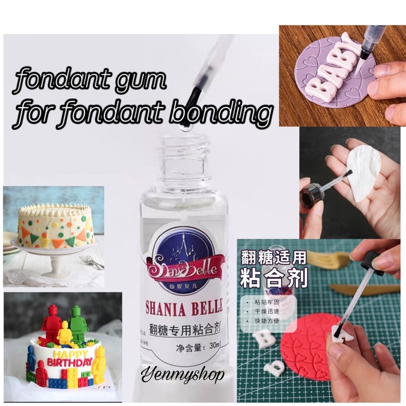 Edible Glue Fondant Glue Fomdant Gum 30ml Nontoxic Craft Glue DIY Food