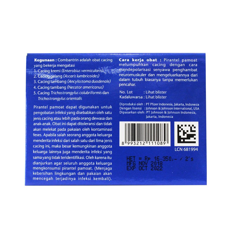 Combantrin Tablet 250mg - Gambar 4