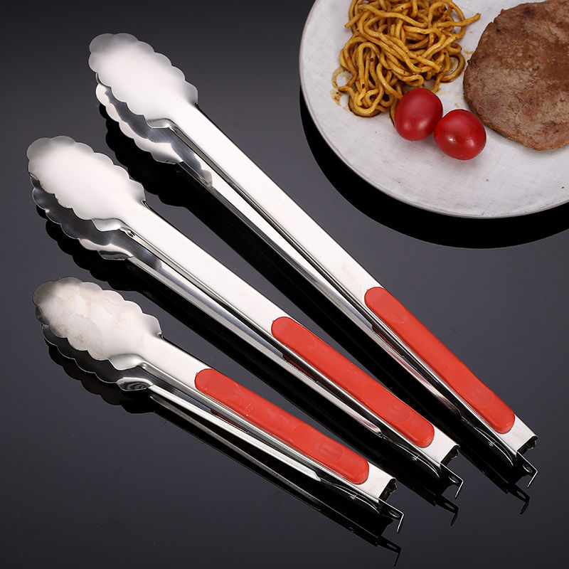 Thick Stainless Steel Kitchen Food Clip Bread shao kao jia kao rou jia ...