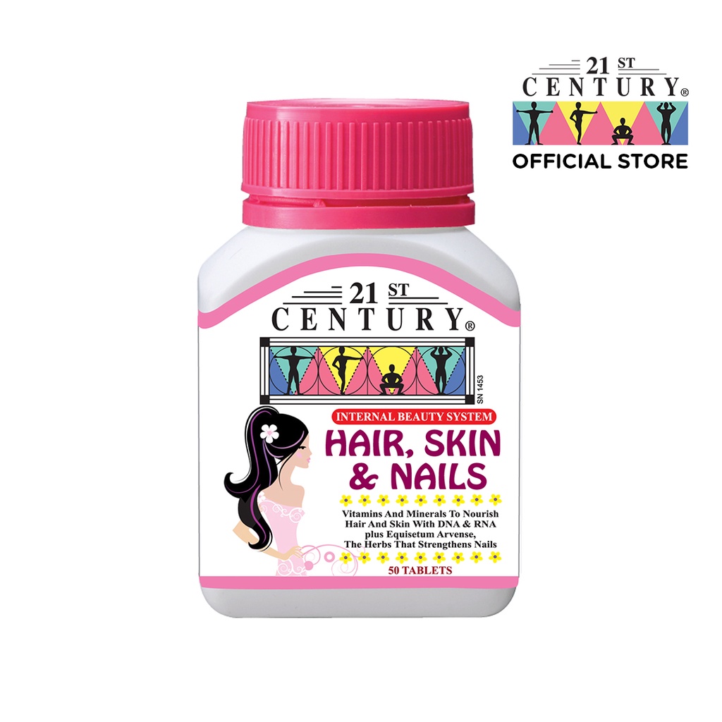21st Century Hair, Skin & Nails (50 Tablets) Nutrients For Your Hair, Skin & Nails