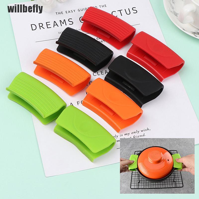 [Willbefly] Grip Silicone Pot Holder Sleeve Pot Glove Pan Handle Cover