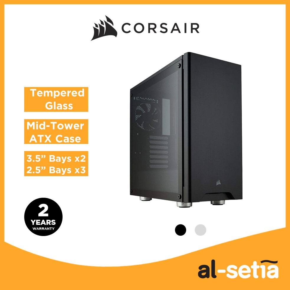 Corsair Carbide Series 275R Tempered Glass Mid-Tower ATX Gaming Case ...