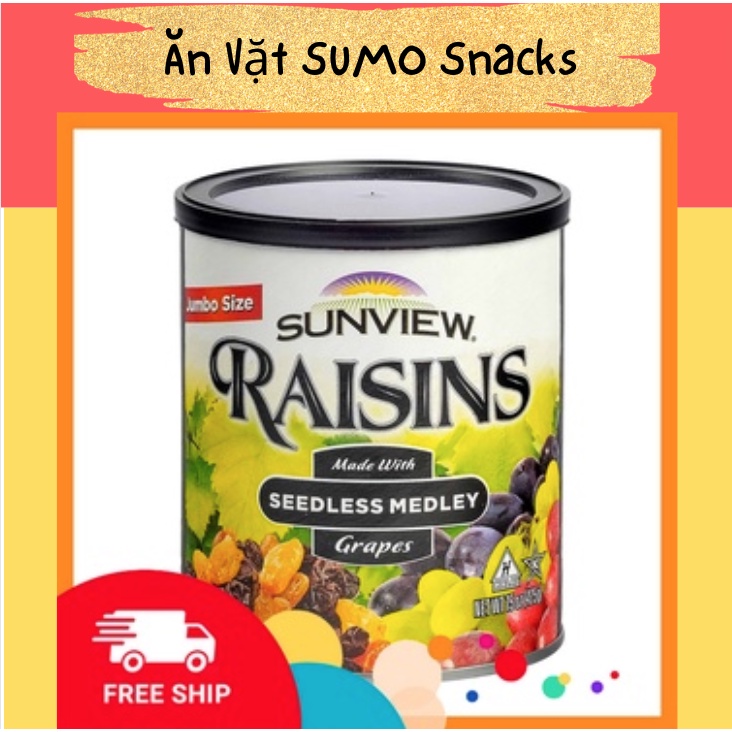 Sunview Raisins American Raisins Box 425g - Sumo Snack | Shopee Singapore