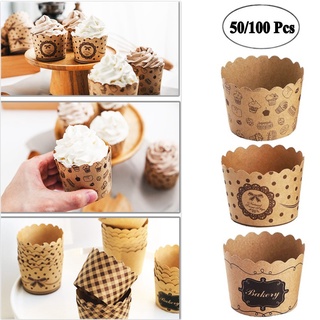 Standard Size Baking Cups Food-grade Greaseproof Paper Cupcake Liners, Size: 100pc Cupcake Liners, White