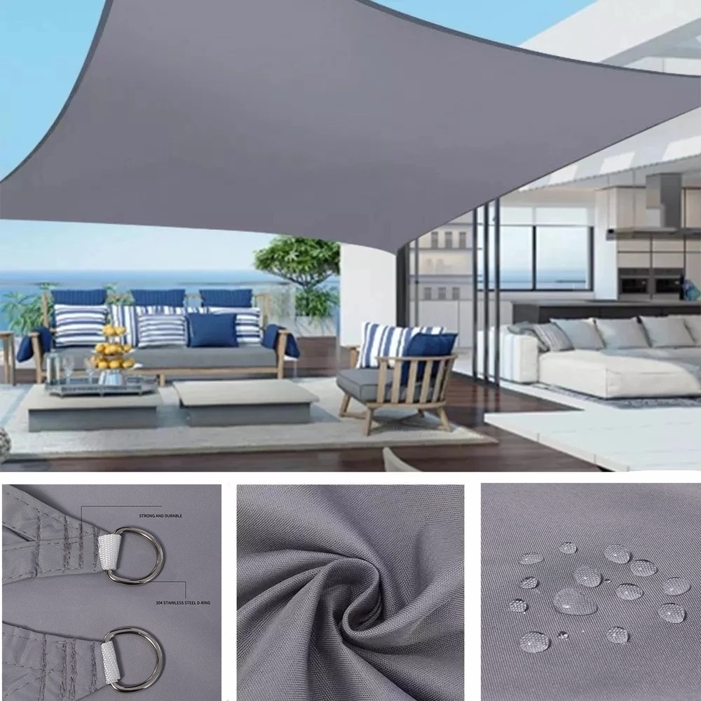 Sun-Shelter Waterproof SunShade Sail Outdoor Rectangle Shade Sail ...