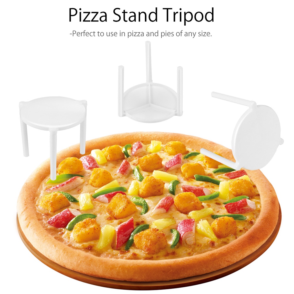 Pizza Saver Stand White Plastic Tripod Stack Fixing Rack Pizza Holder ...