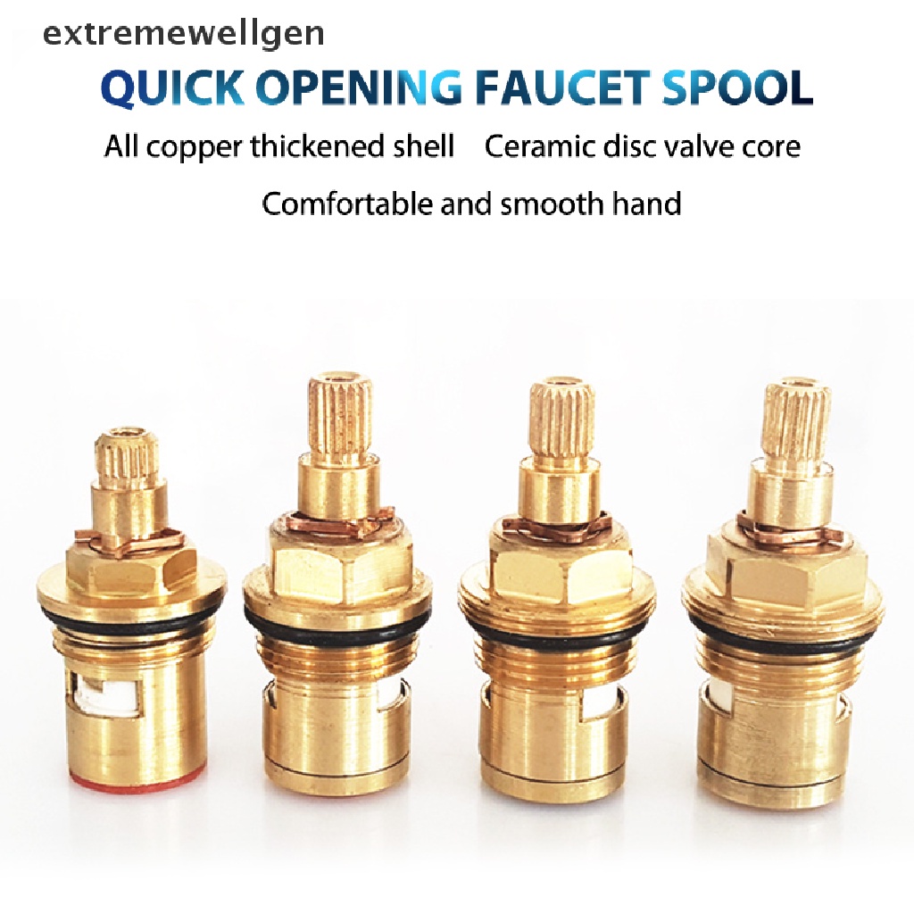 [extremewellgen] 2 Pcs Faucet Cartridge 1/2" Water Mixer Inner Tap BSP