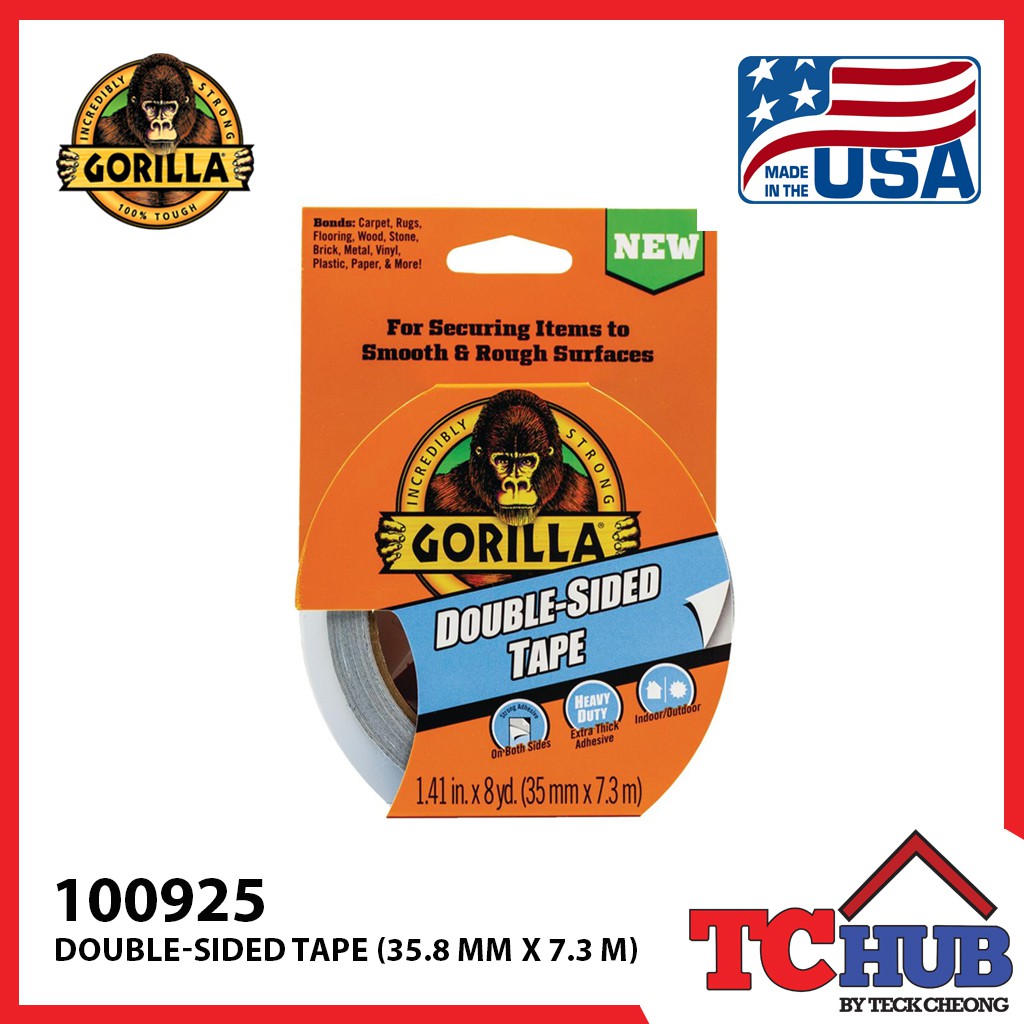 [Gorilla] Double Sided Tape (35 MM X 7.3 M) Shopee Singapore