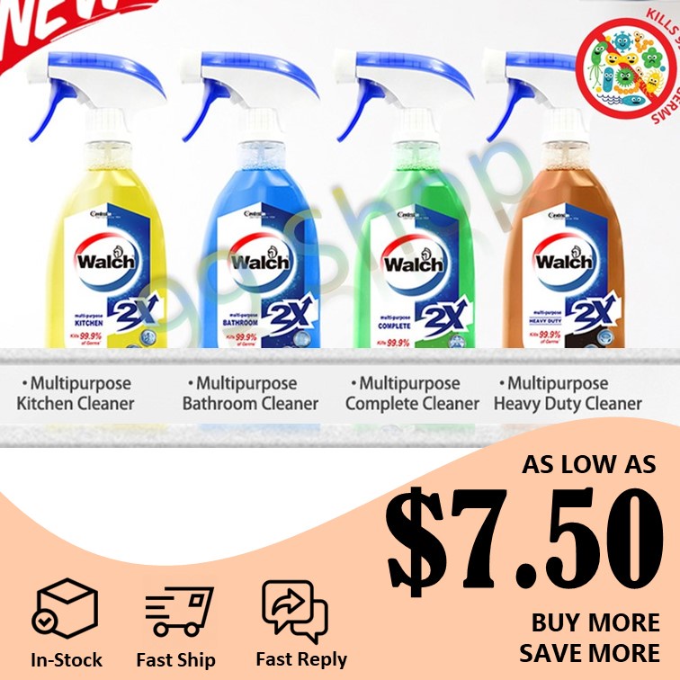 Walch 2x Multi Purpose Kitchen Bathroom Cleaner Complete Cleaner Heavy
