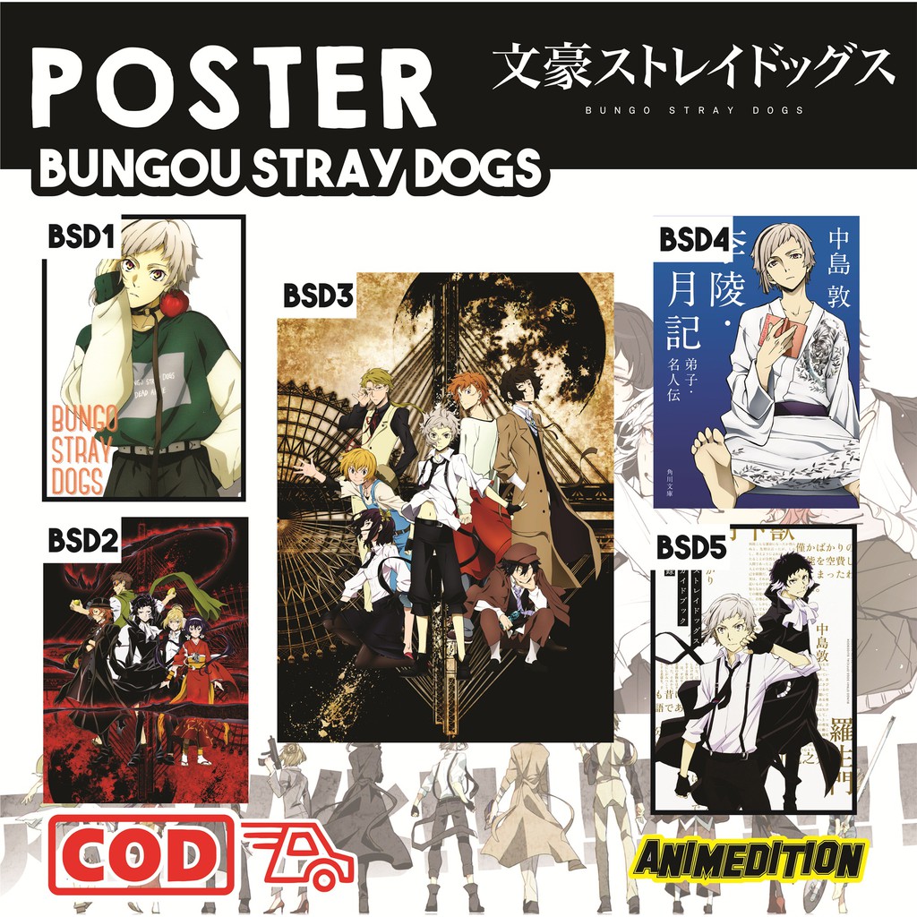 NEW CATALOG Poster Bungou Stray Dogs Dazai Osamu Nakajima Atsush ...
