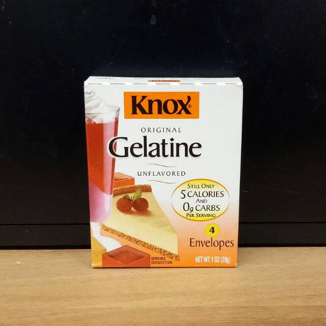 Knox GELATINE ORIGINAL GELATIN 1OZ (28GR) Contains 4 Sachets Shopee