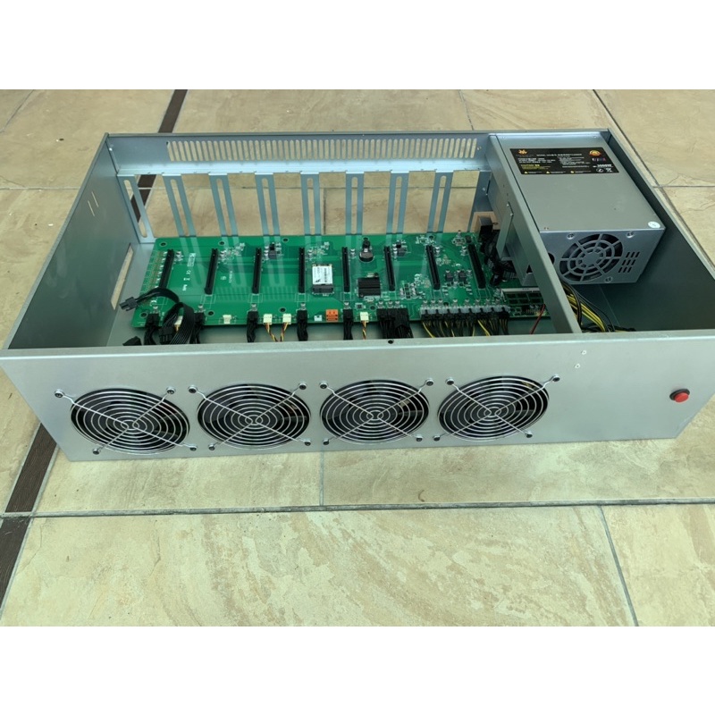 Used Server Case Mining Rig 2000W HiveOS 4Fan 3000RPM Shopee Singapore