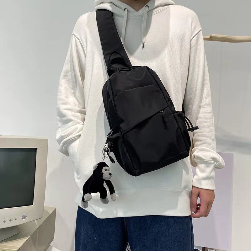 Messenger Bag Men s Chest Bag Korean Version All Match Shoulder Bag Men s Casual Bag Men s Bag Hip Hop Student Small Backpack Female Street Wear