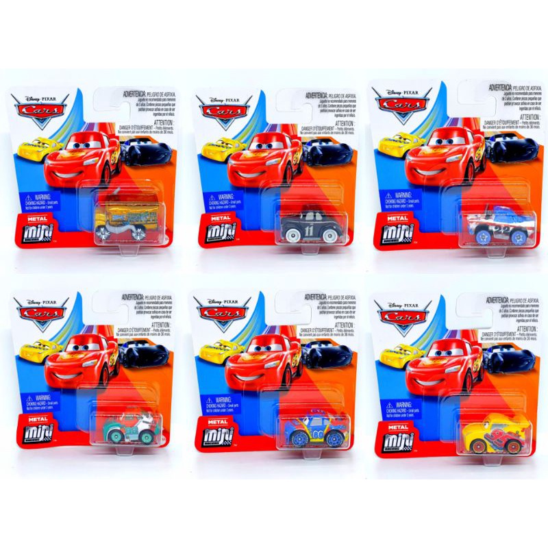 Disney Pixer Cars Mini Racers /Diecast Lightning McQueen Cars Mattel ...