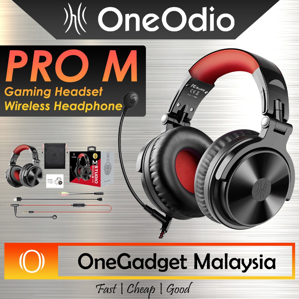 OneOdio Pro-M Gaming Headset Wireless Headphone With Extend Mic For ...