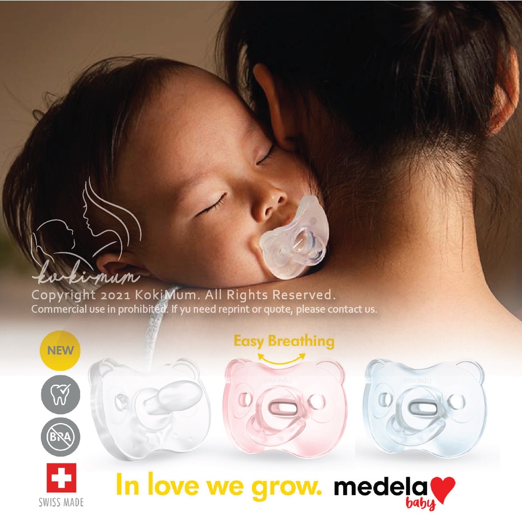 Medela Silicone Dummies For Babies Baby Pacifier, Soft Silicone