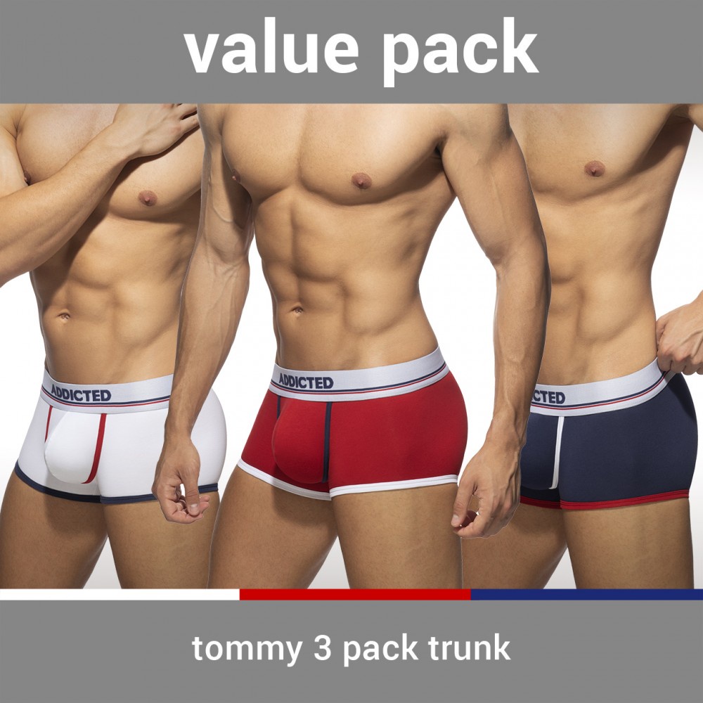 [ADDICTED] Three-Piece Set TOMMY Series Classic Boxer Briefs AD Sports ...