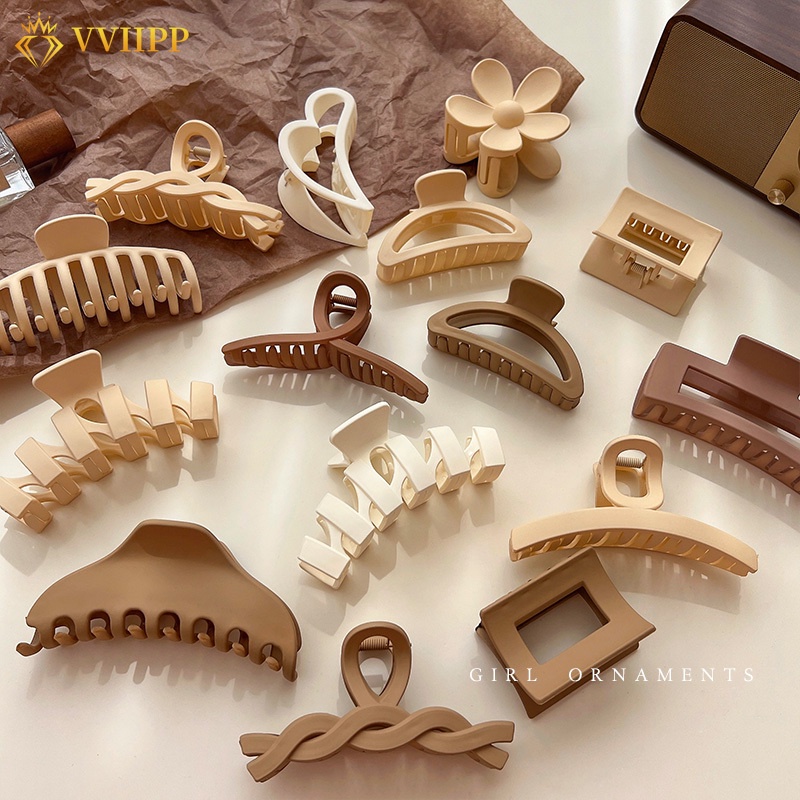 Elegant Colorful Flower Square Hair Clip Mshaped Jellycolored Acrylic