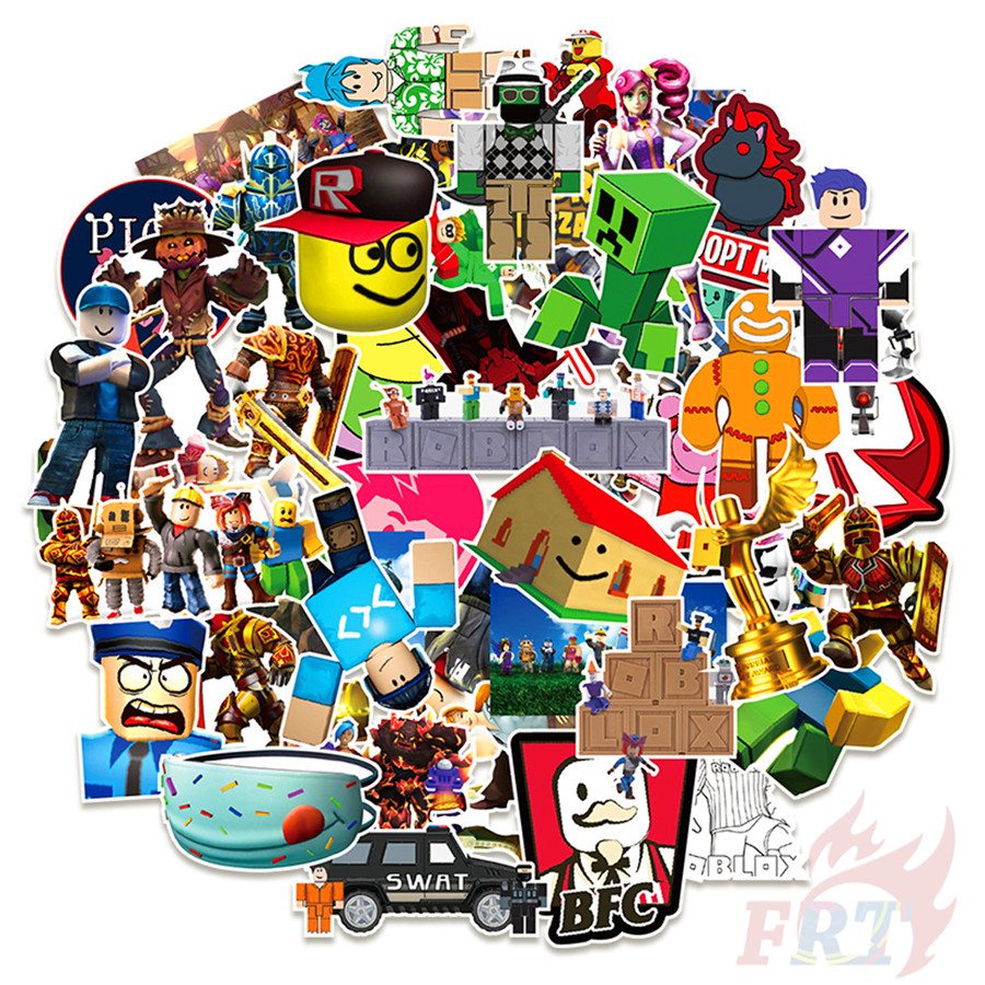 50Pcs/Set ❉ Roblox Series 03 Stickers ❉ VR Games DynaBlocks Cartoon DIY  Fashion Mixed Waterproof Doodle Decals Stickers | Shopee Singapore