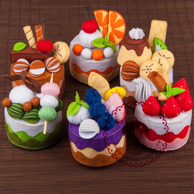 Craft DIY Sewing Kit Felt Mini Chocolate Orange Strawberry Blueberry ...