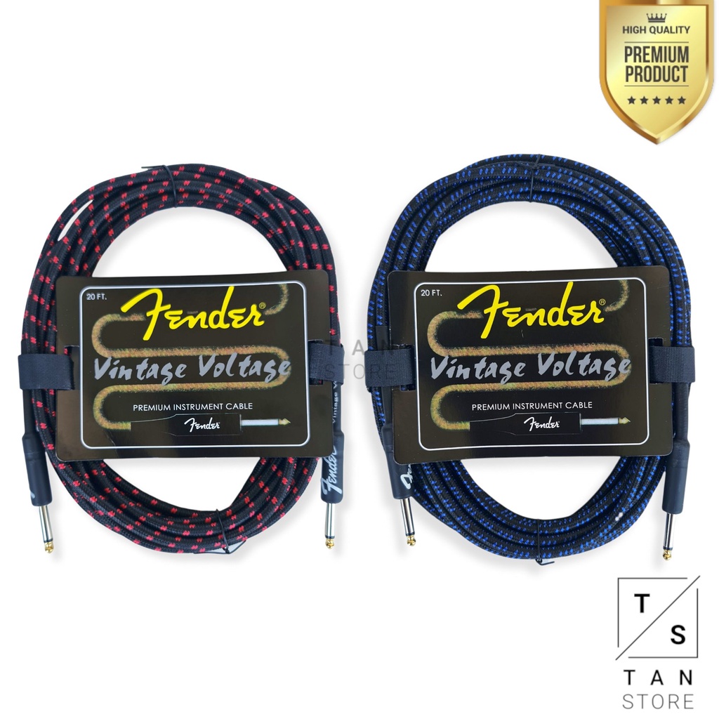 Fender cable guitare vintage voltage 3m professionnel. à prix pas cher