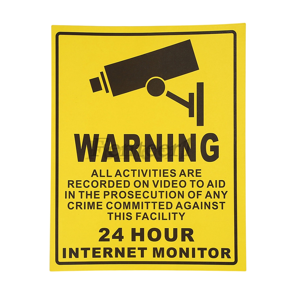 10Pcs Warning Sign Decals Stickers | Shopee Singapore