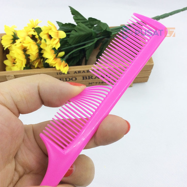 PUSAT17 SISIR Bahan Plastik RAMBUT PANJANG / SISIR RAMBUT / SISIR PANGKAS RAMBUT / SISIR SALON / SISIR LANCIP / SISIR SASAK / SISIR GUNTING RAMBUT MURAH - Gambar 3