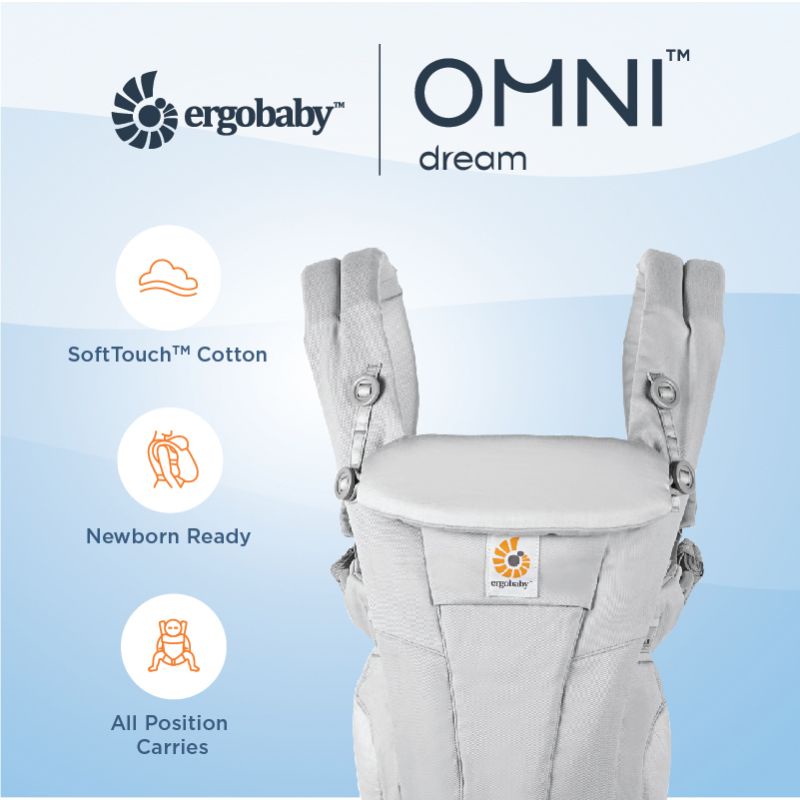 Ergobaby Omni Dream Baby Carrier - Soft Touch Cotton, All-position