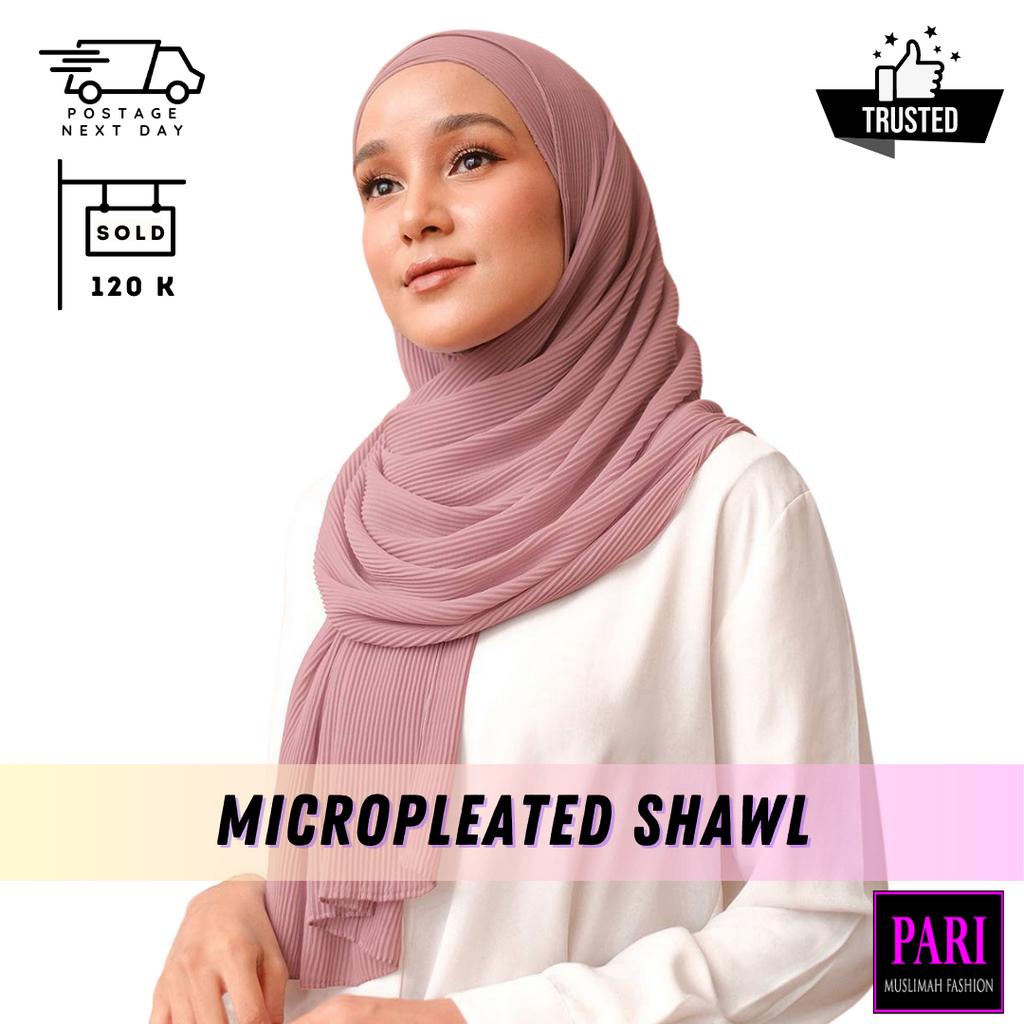 instant pleated shawl