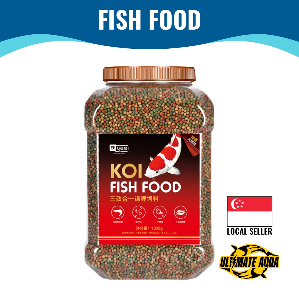 YEE KOI Food, TripleEffect Fish Food Pellet, KOI Fish Grain To Provide Nutrition & Vitamins