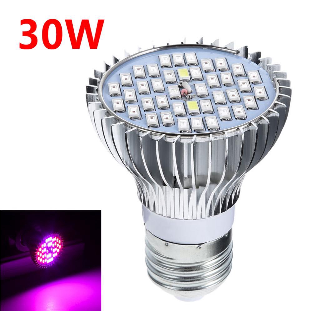 30W E27 LED Plant Grow Lights Full Spectrum Bulb Lamps | Shopee Singapore