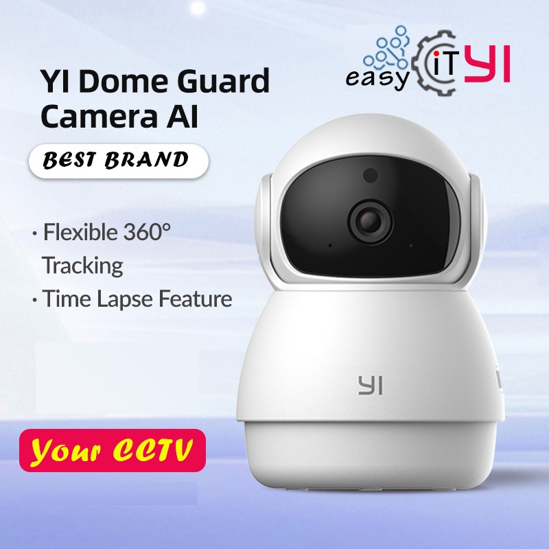 YI Dome Security CCTV Indoor Camera HD 2K WiFi Ip Smart Video ...