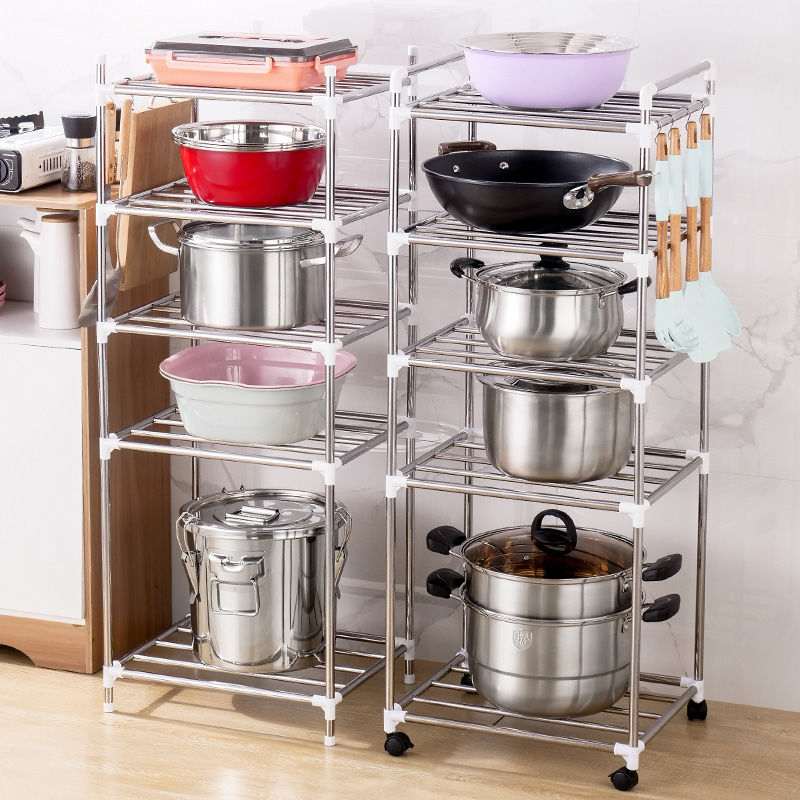 Thickened Stainless Steel Kitchen Supplies Multi-Functional Storage ...