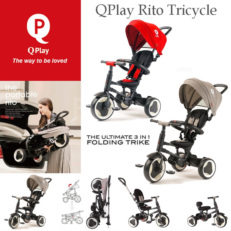 Q play rito folding trike online instructions