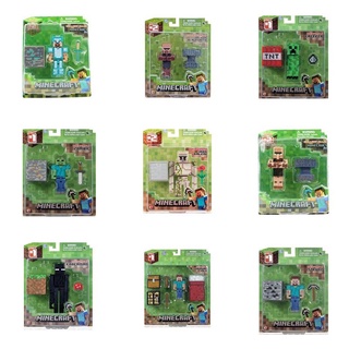 Mine Creeper My World Puzzle Assemblée Bricks Man Minecraft Modèle