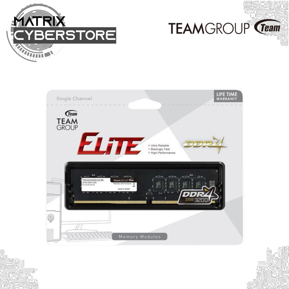 TeamGroup Team Elite DDR4 3200 (PC4-25600) RYZEN AMD Certified