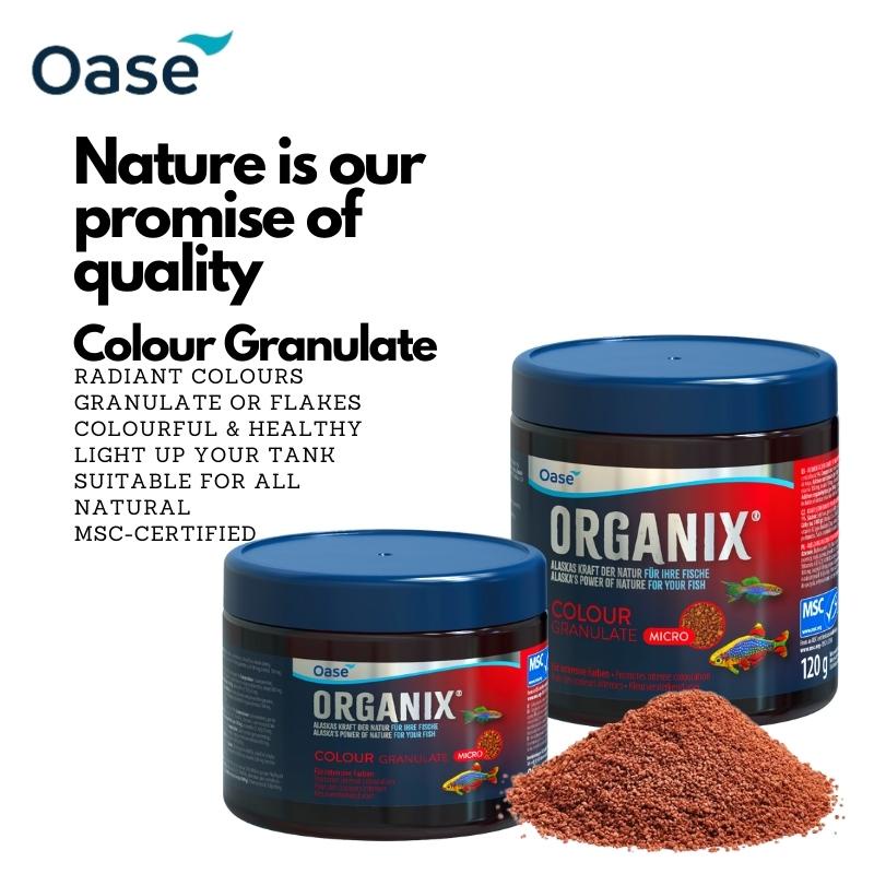 Nourriture OASE ORGANIX Cichlid Granulate S 250ml - Pour Cichlidés Jusqu'à 6cm