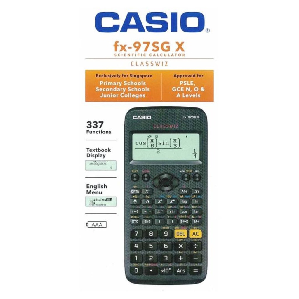 SG Casio FX 97SG X Scientific Calculator Evergreen Stationery Shopee Singapore