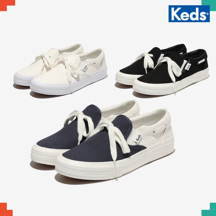 Keds double decker lace cheap slip on