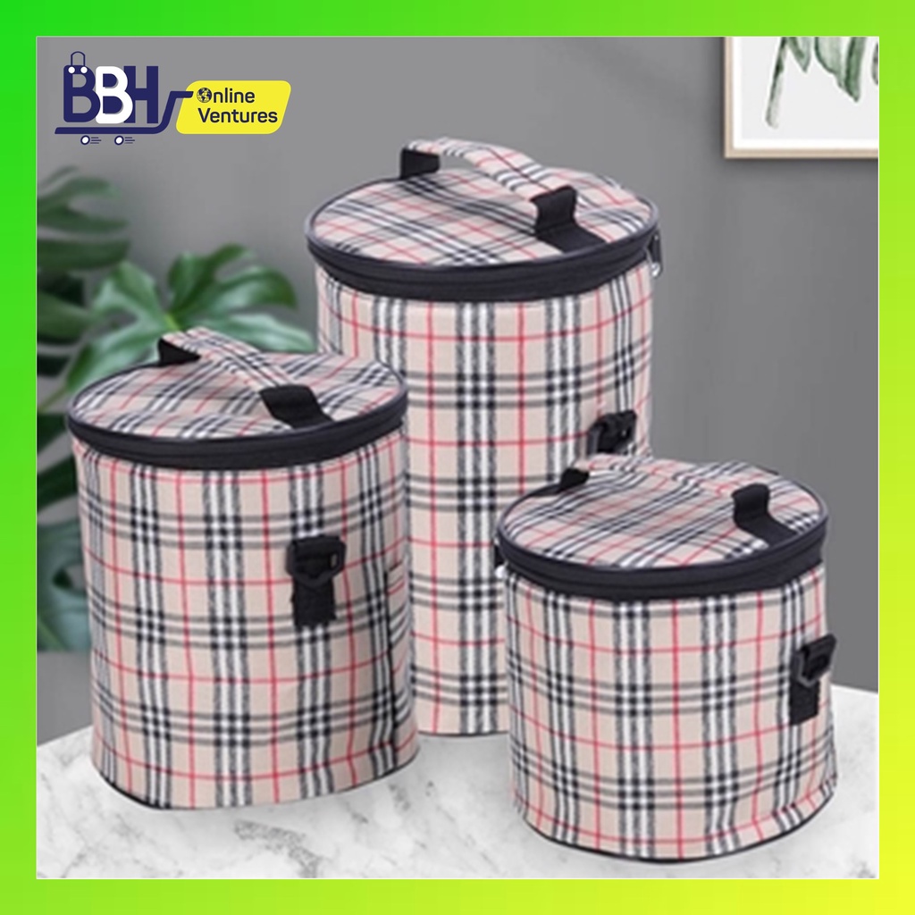 Round Shape Lunch Bag Circle for Soup Thermal Flask Lunch Box