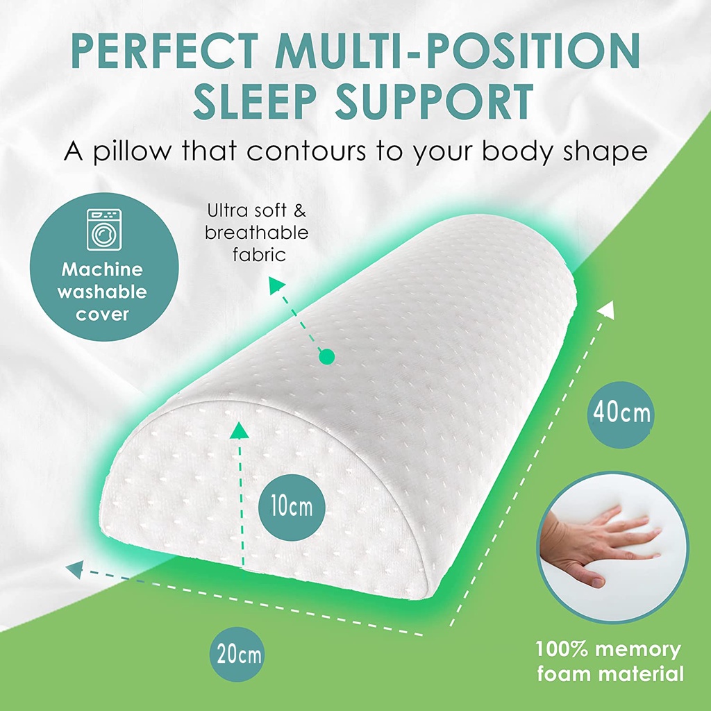 Half moon bolster pillow cover sales