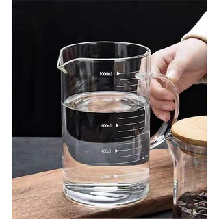 Newness Glass Measuring Cup with Handle, 500 ML (0.5 Liter, 2 Cup) Mea —  CHIMIYA